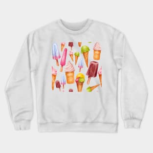 ice cream pattern Crewneck Sweatshirt